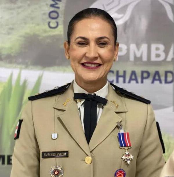 Primeira mulher da história a comandar o 16° Batalhão da Policia Militar, em Serrinha na Bahia